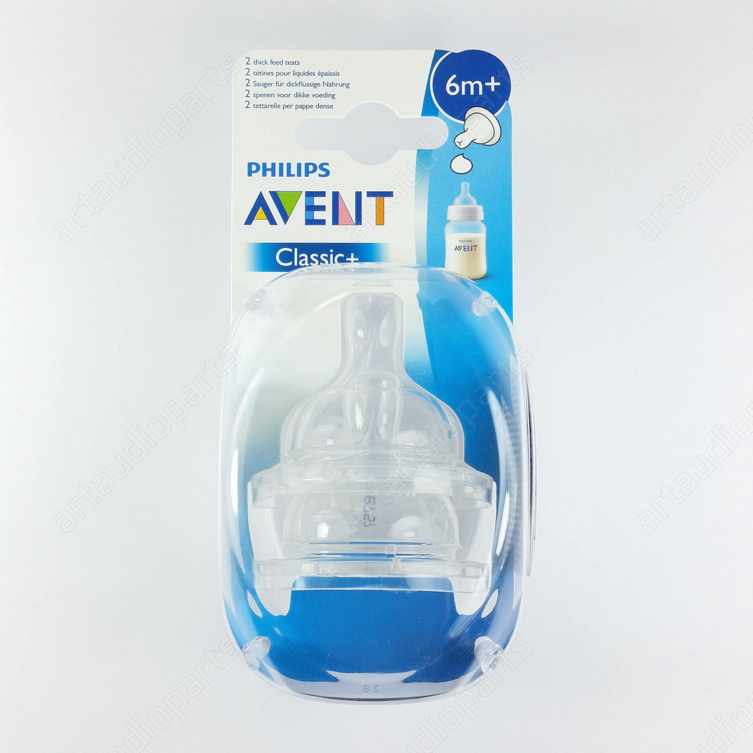 2x Bottle Teat Nipple-thick feed flow SCF636 for PHILIPS Avent - ArtAudioParts