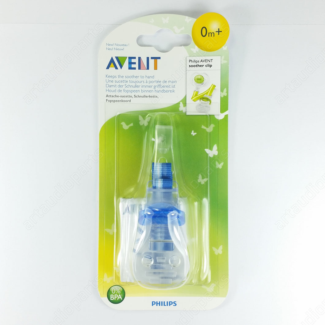 Philips Avent Soother Holder clip blue SCF185 for Babies 0m+