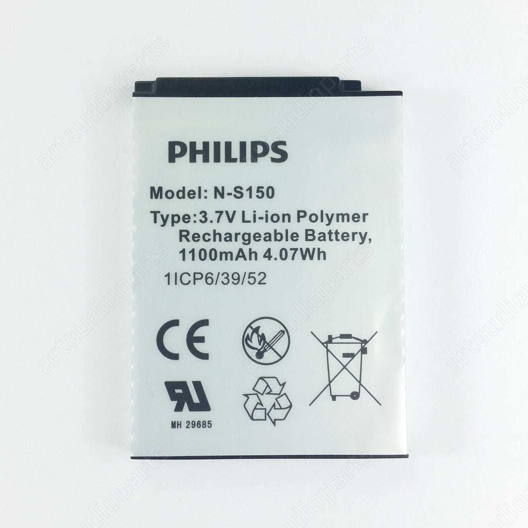 Battery (1100mAh,3.70V,Li-ion) N-S150 SN-S150 for PHILIPS Avent SCD-603/00 SCD603 - ArtAudioParts