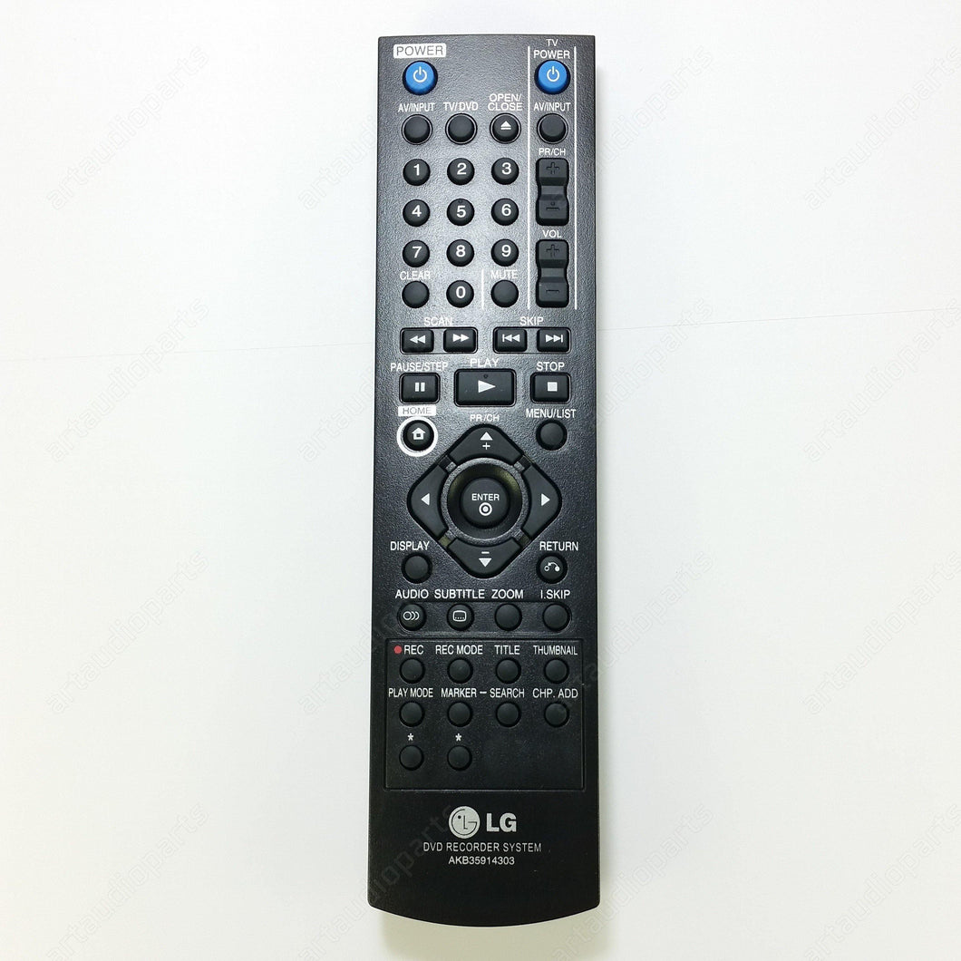 Remote Control for LG DVD-R DR389 - ArtAudioParts