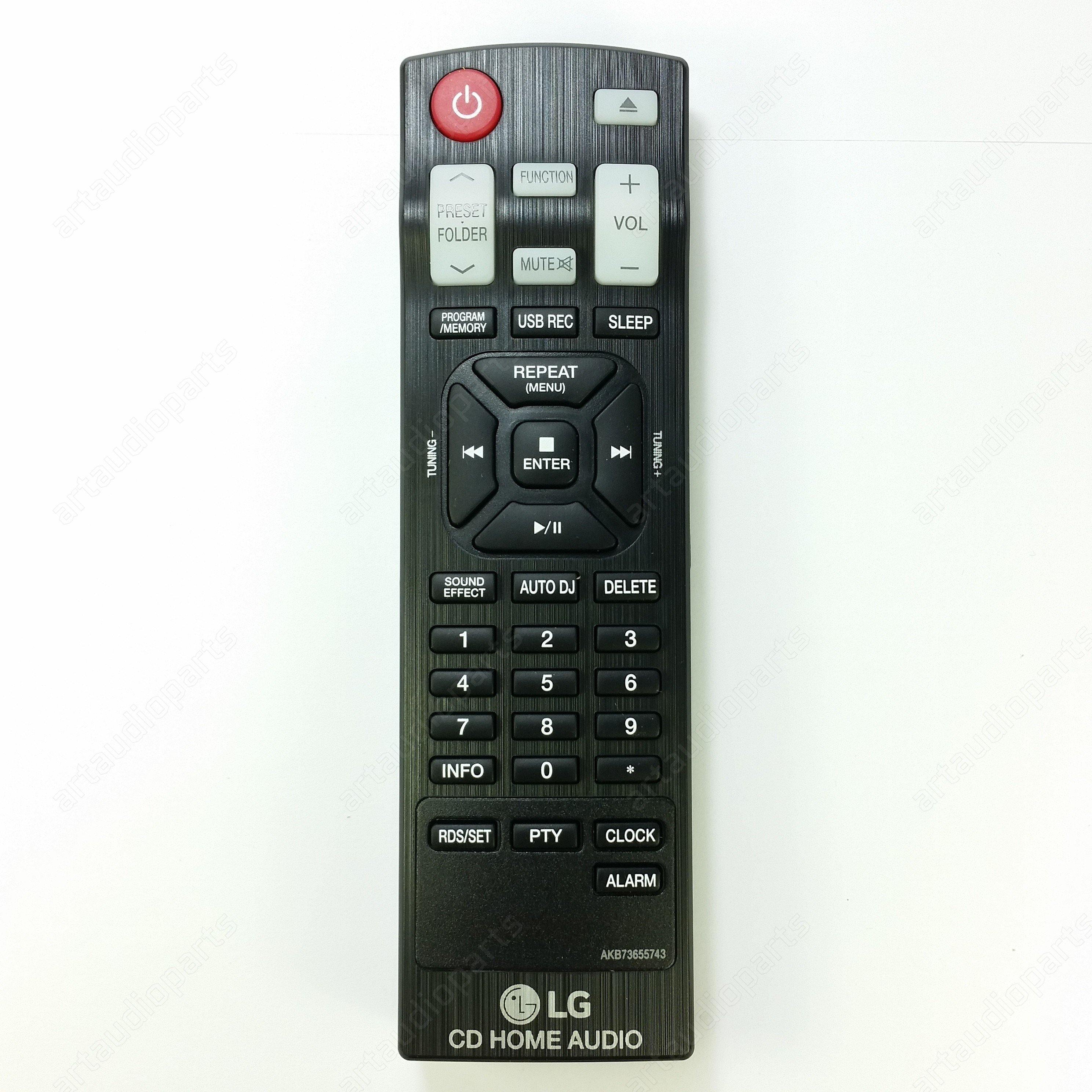 Remote Control for LG CM4340 CM4341 CM4350 CM4441 CM4450 CM4541 CM4550 - ArtAudioParts