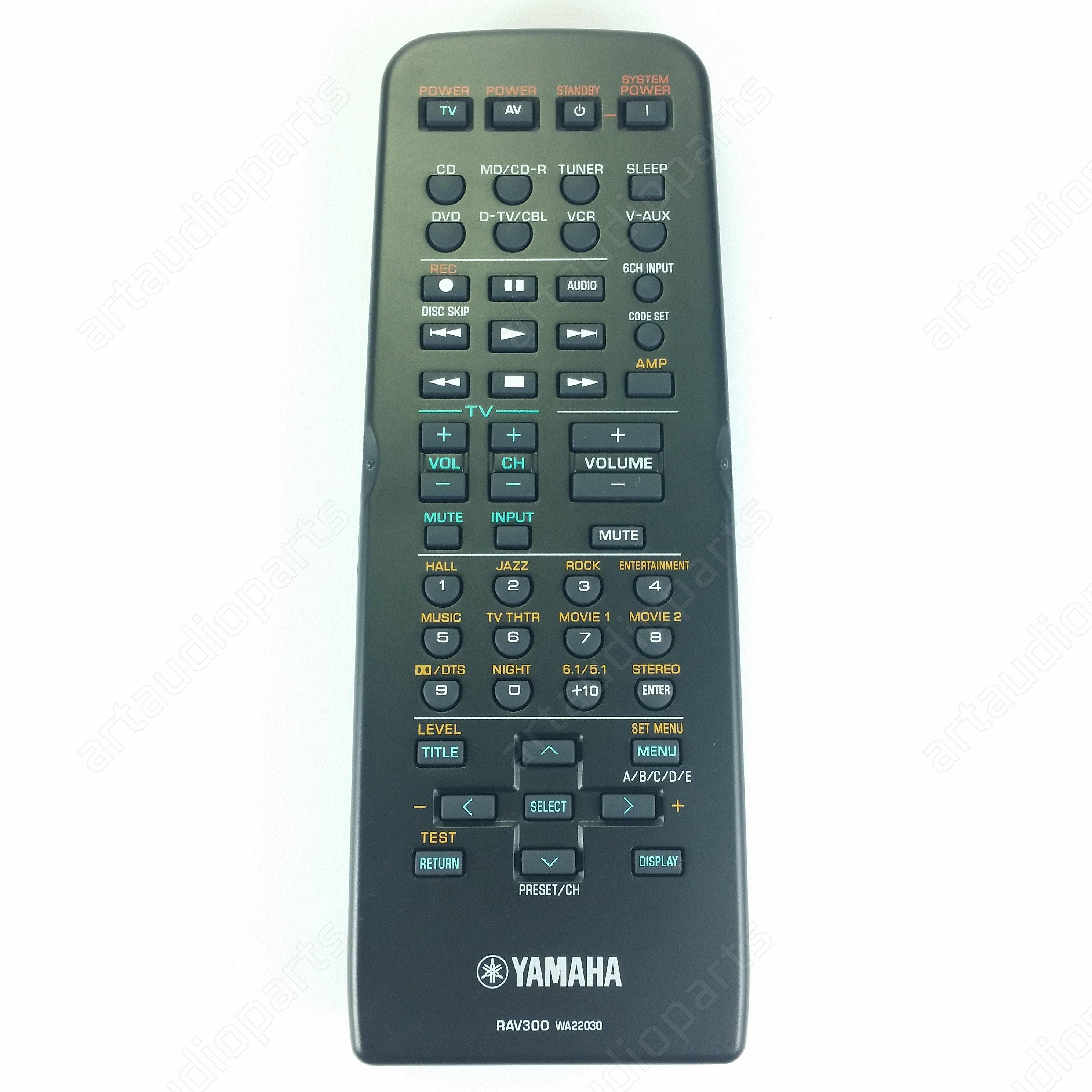 RAV300 Remote Control for Yamaha AV RECEIVER/AV AMPLIFIER RXV340