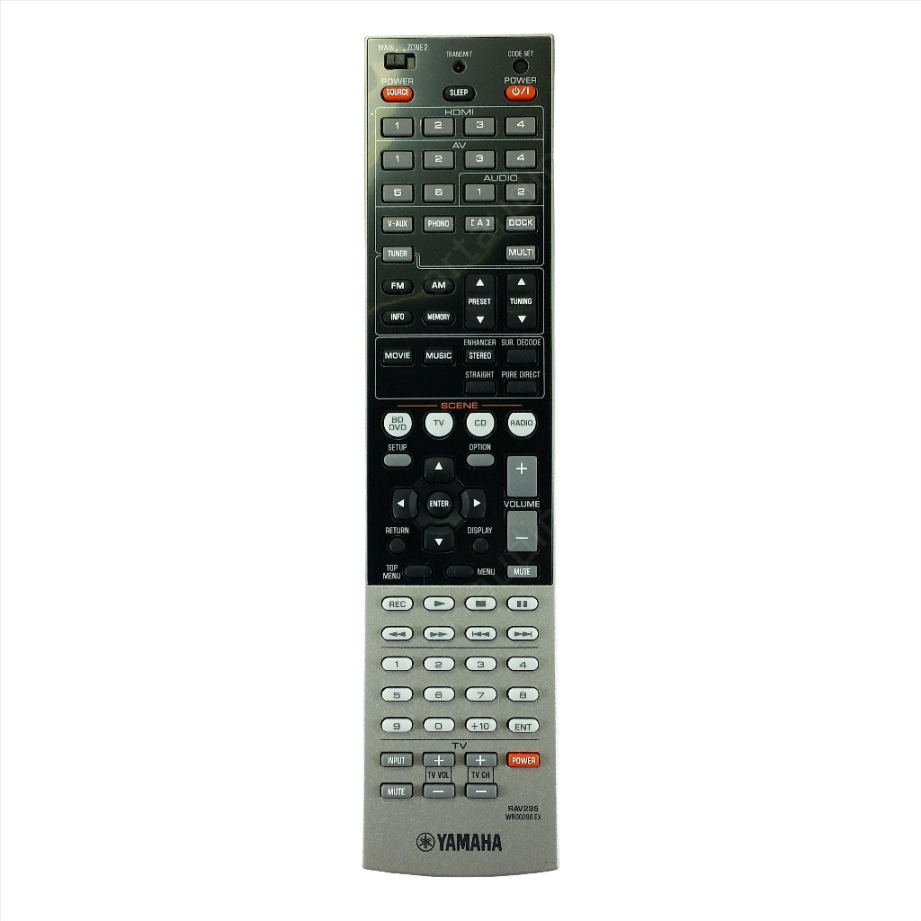Remote Control RAV295 for Yamaha AV Receiver AX-V765 RX-V665 RX-V765 HTR-6270 HTR-6260 - ArtAudioParts