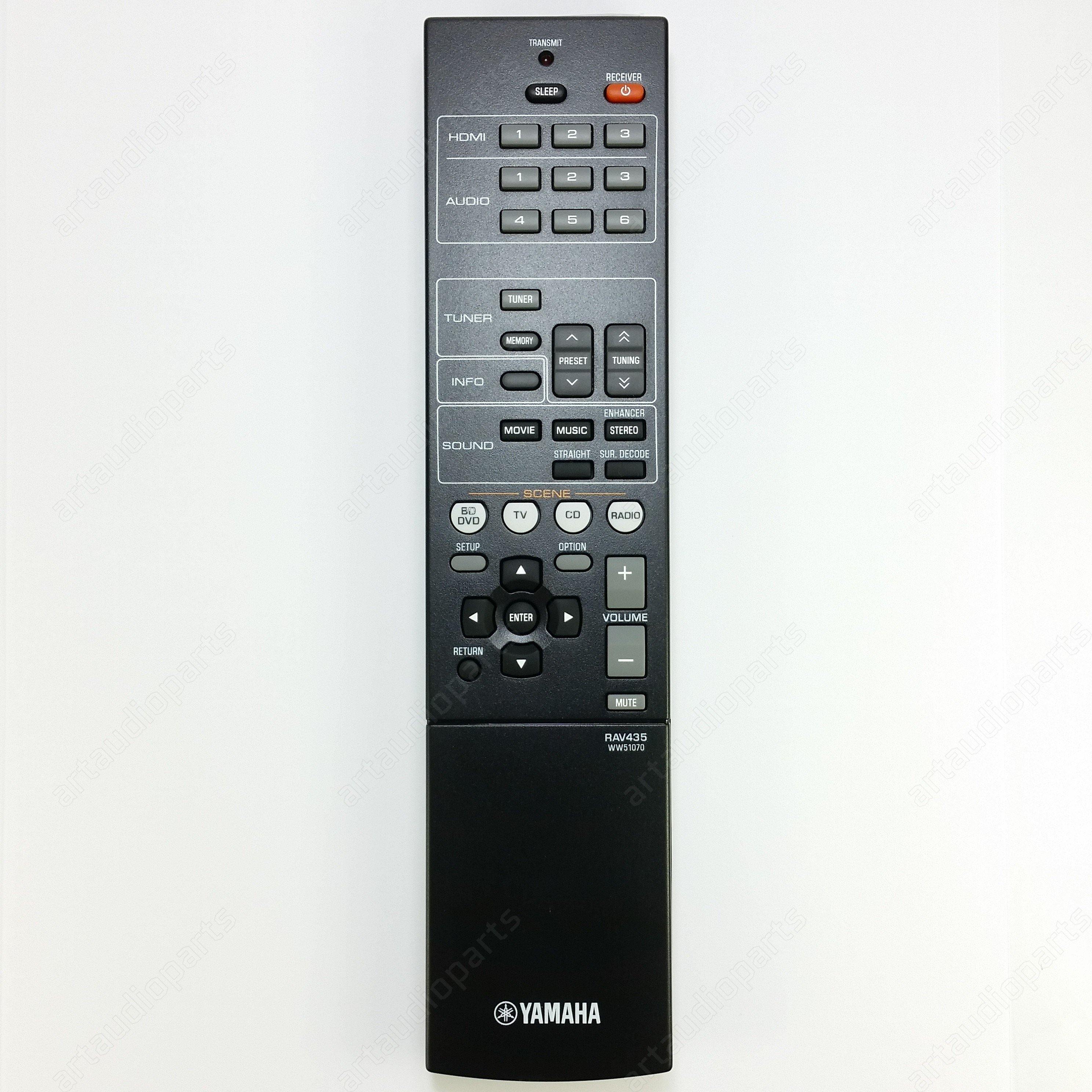 Remote control RAV435 for Yamaha home theater YHT-196 HTR-2064 - ArtAudioParts