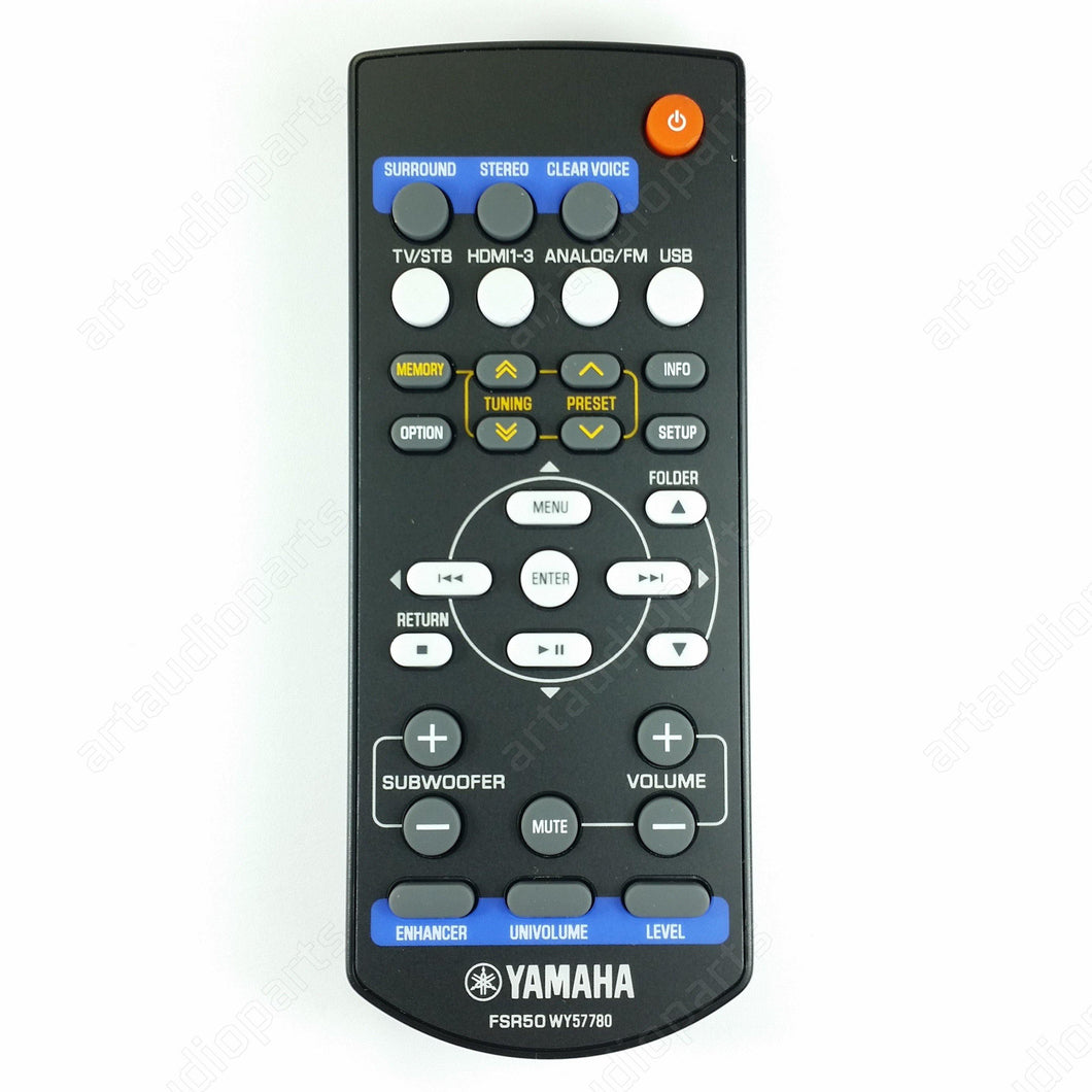 Remote control FSR50 for Yamaha YHT-S401 YHT-S351 SR-301 home theater - ArtAudioParts