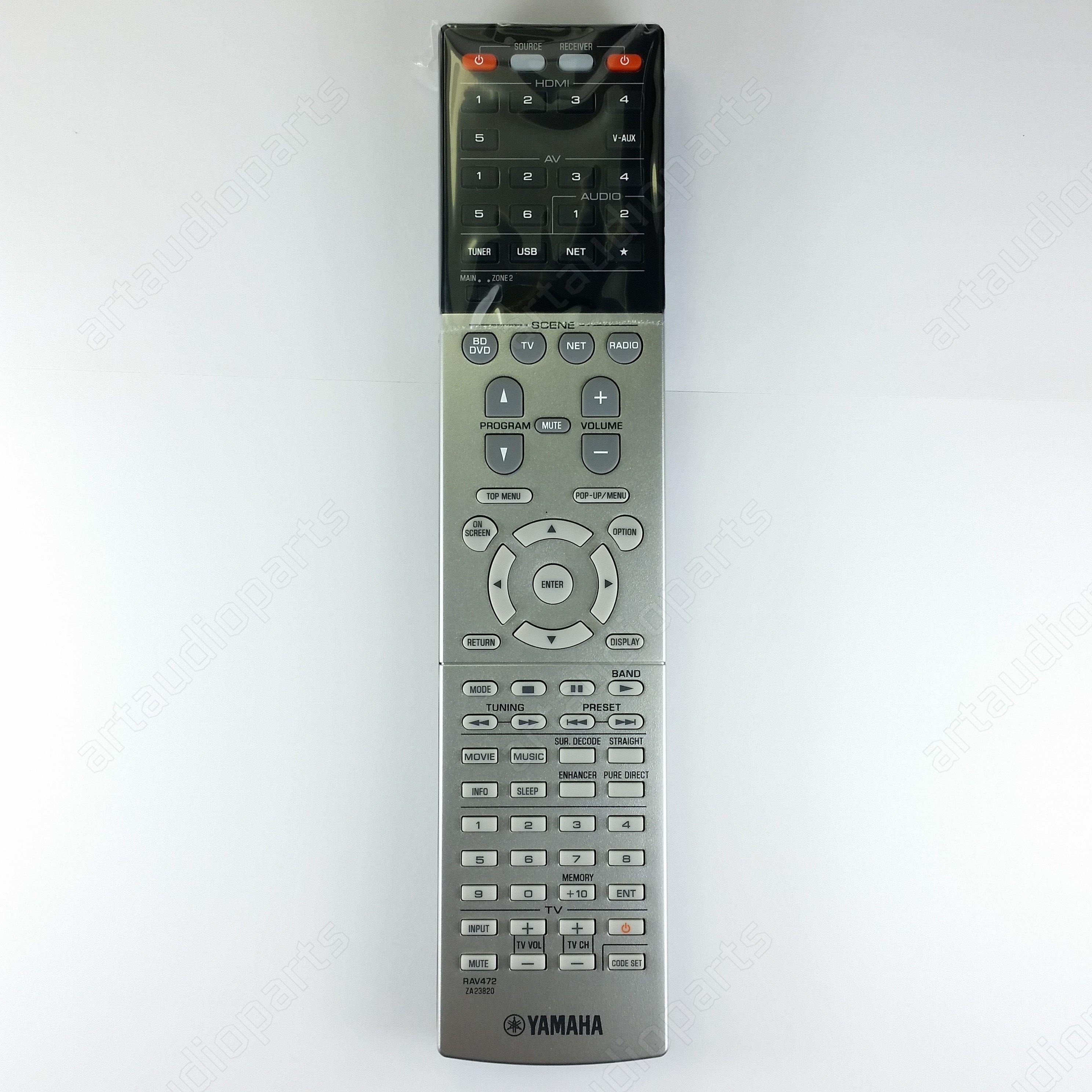 ZA23820 Remote control RAV472 for Yamaha RX-V673 HTR-6065 RX-A720 ...