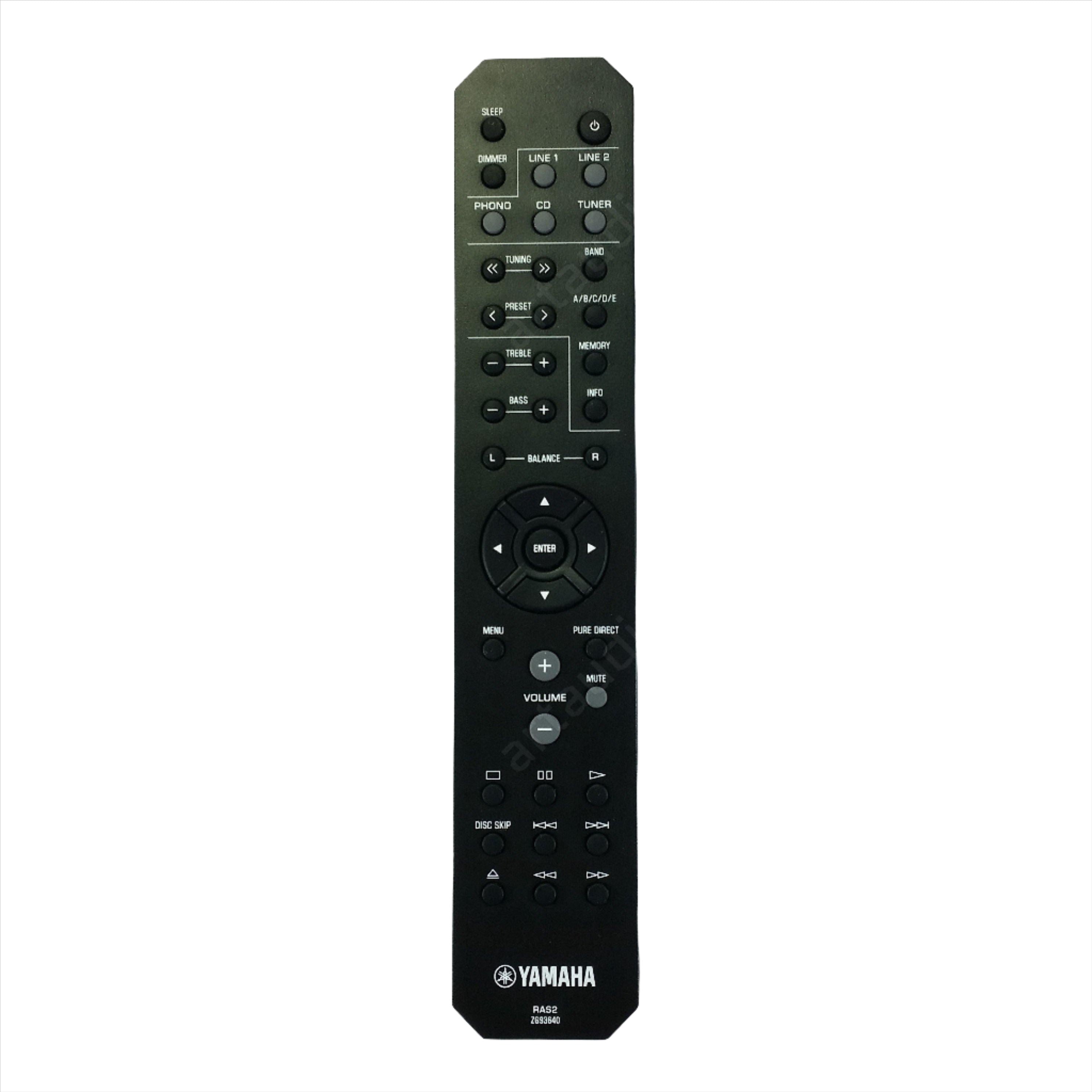 ZG93640 Remote Control RAS2 for Yamaha Amplifier A-S201 - ArtAudioParts
