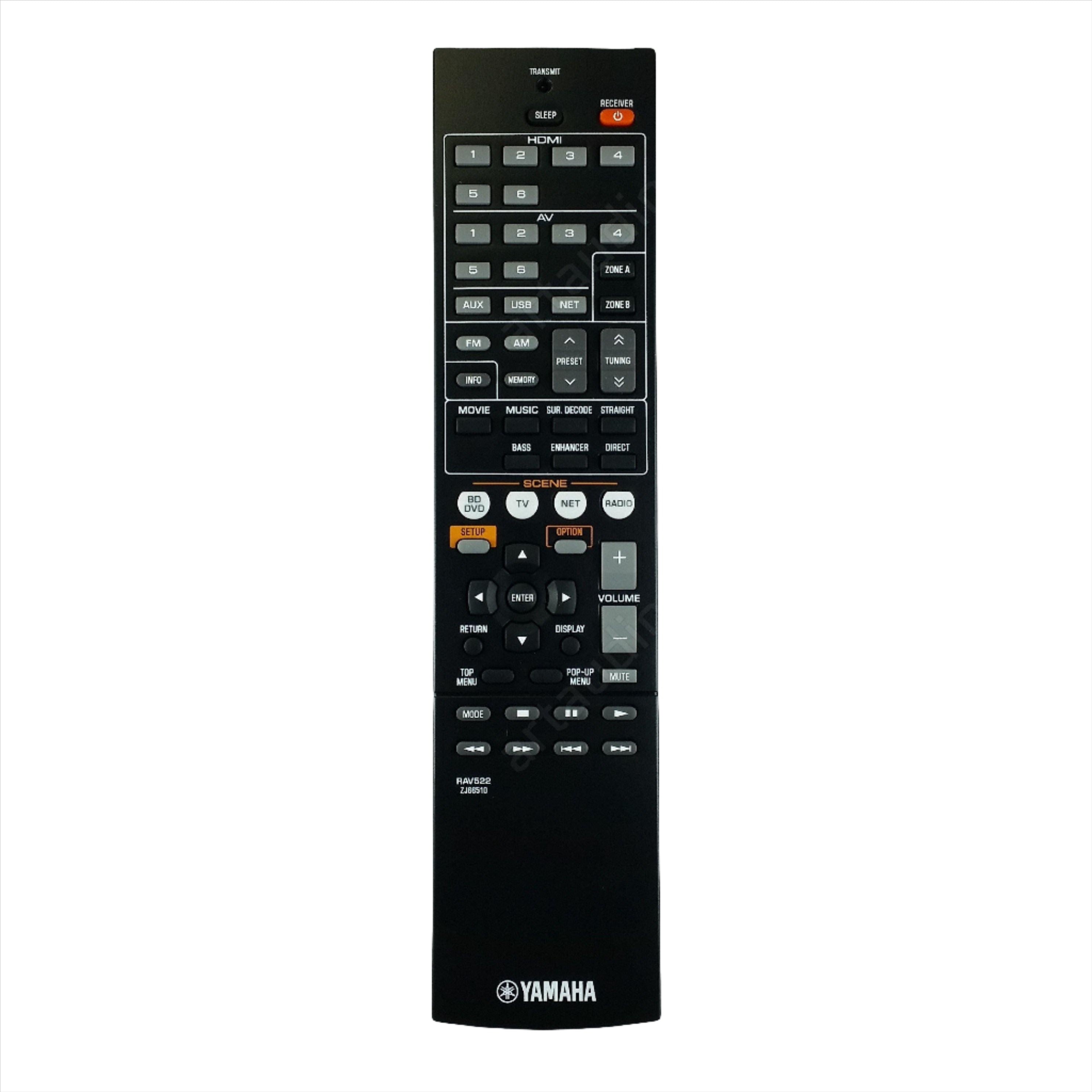 Remote control RAV522 for Yamaha RX-V477 HTR-4067 - ArtAudioParts
