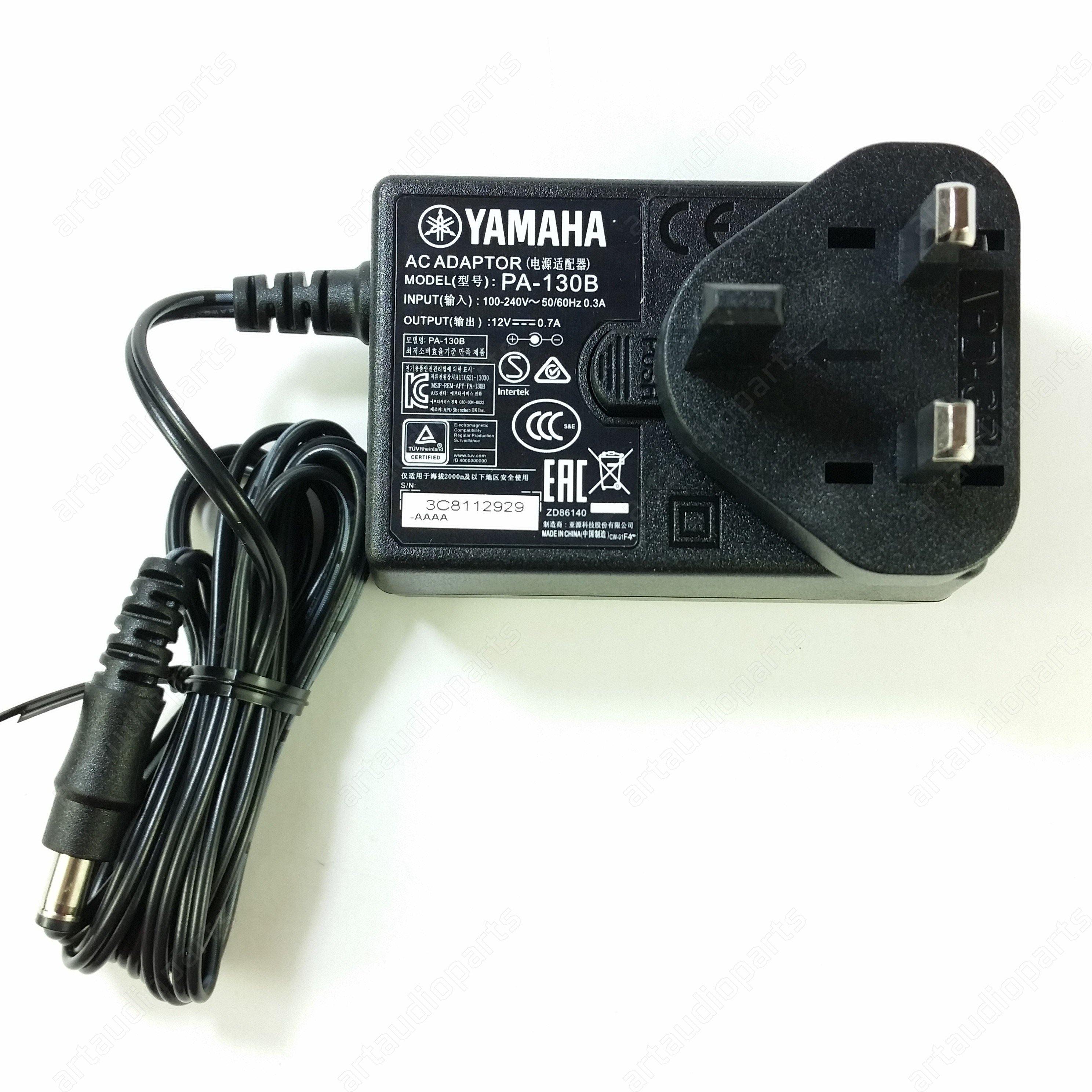 Power supply Adapter set PA-130B UK for Yamaha PSR-EW300 PSR-E363 PSR-E353 YPT-360 - ArtAudioParts