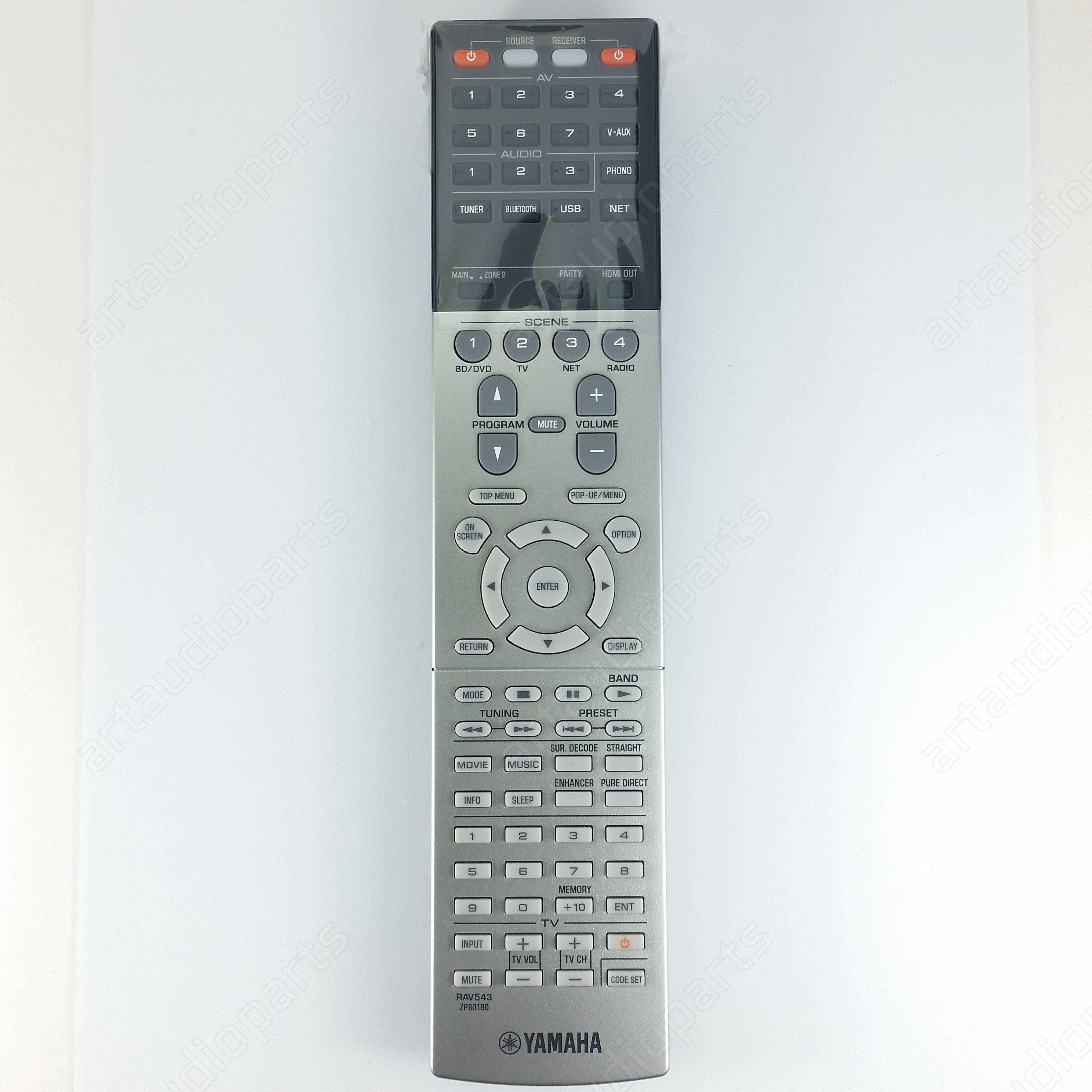 Remote Control RAV543 for Yamaha AV Receiver RX-A1050 RX-V1079 - ArtAudioParts