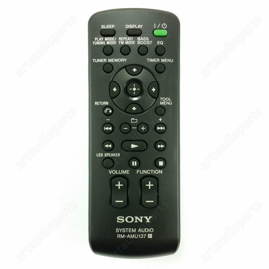 A1861244A Remote Control RM-AMU137 for Sony CMT-BX20I CMT-BX50BTi CMT-BX77DBI - ArtAudioParts