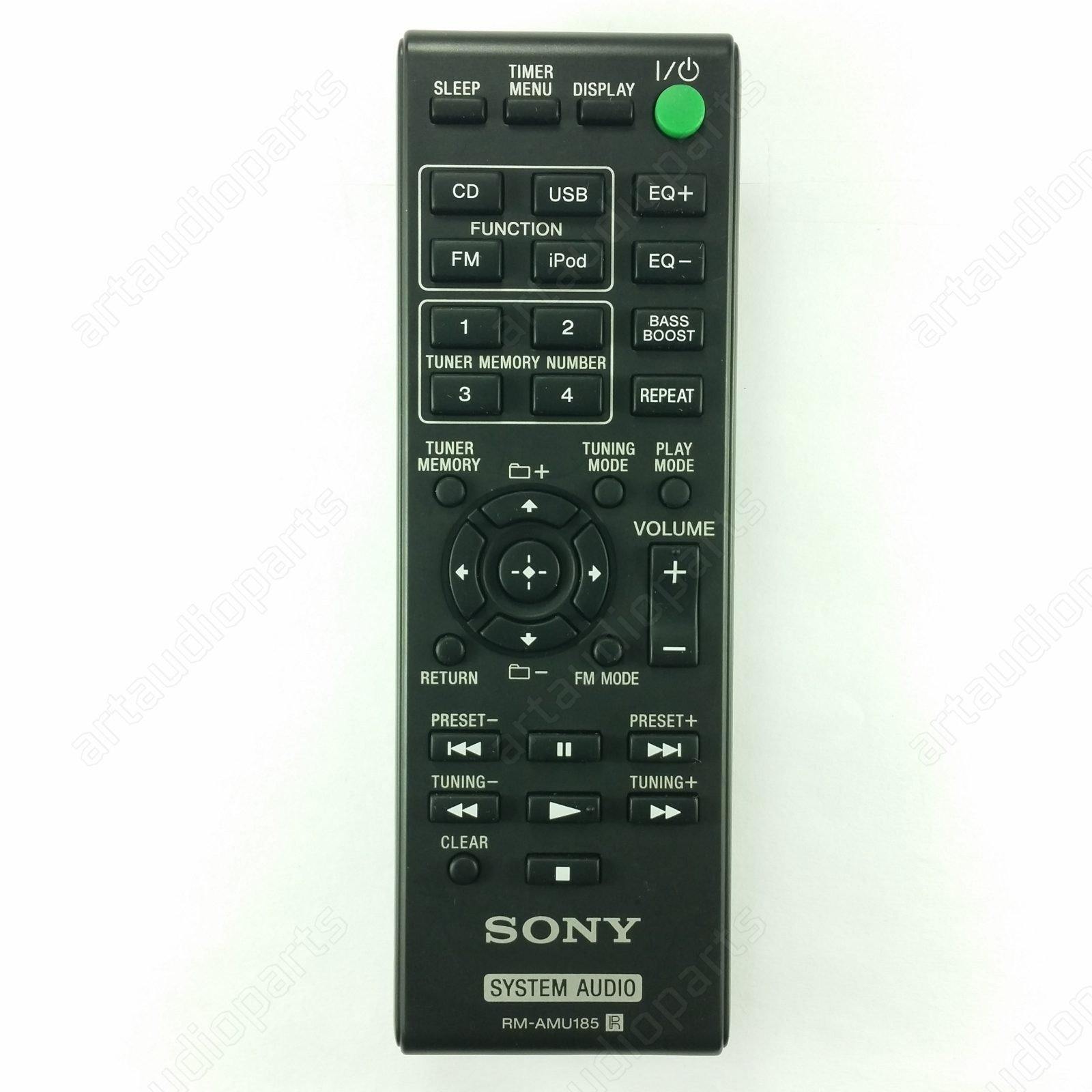 Remote Control RM-AMU185 for Sony HCD-EC619IP HCD-EC919IP MHC-EC619IP SS-ECL5 - ArtAudioParts