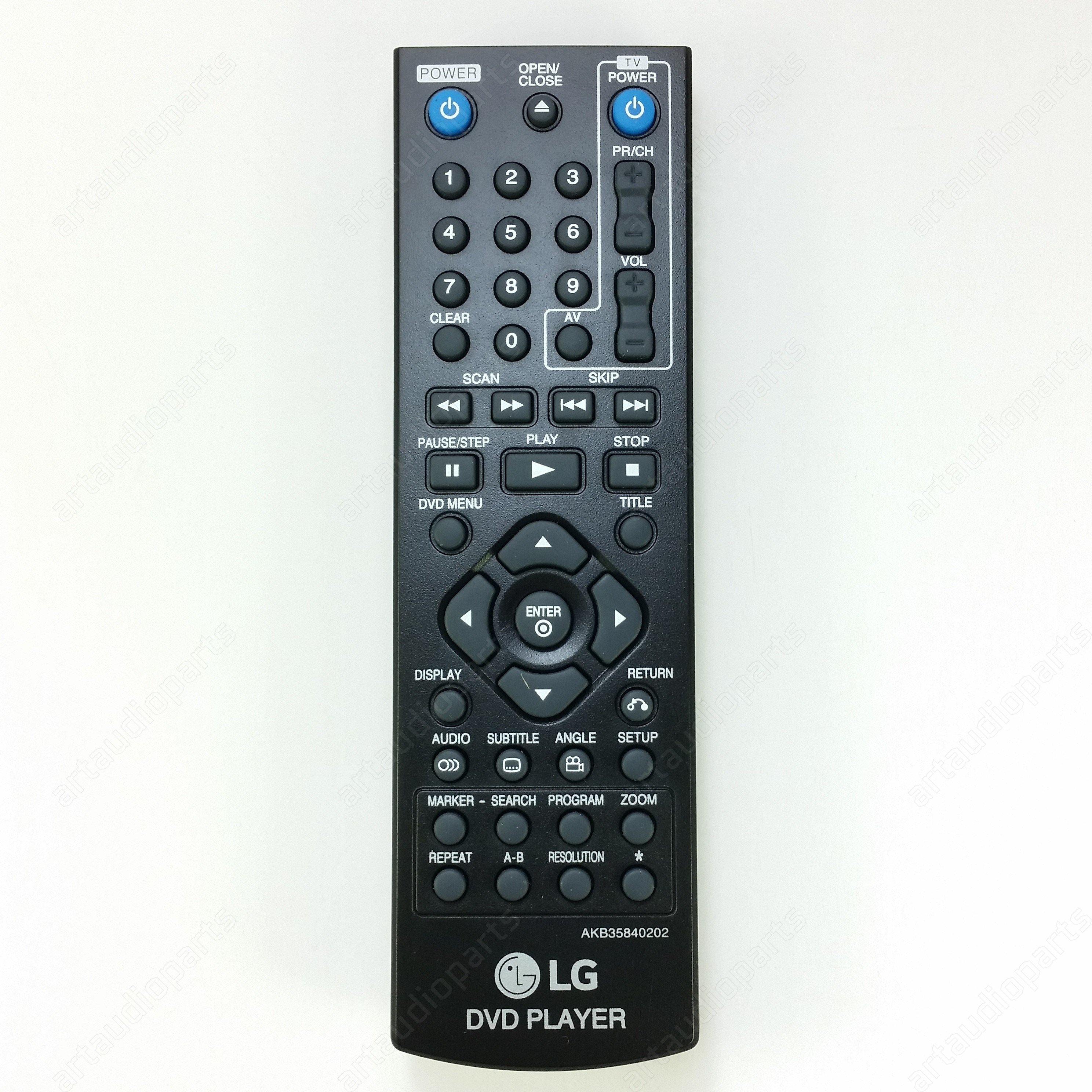 AKB35840201 Remote Control for LG DVD DP542H DP542H - ArtAudioParts