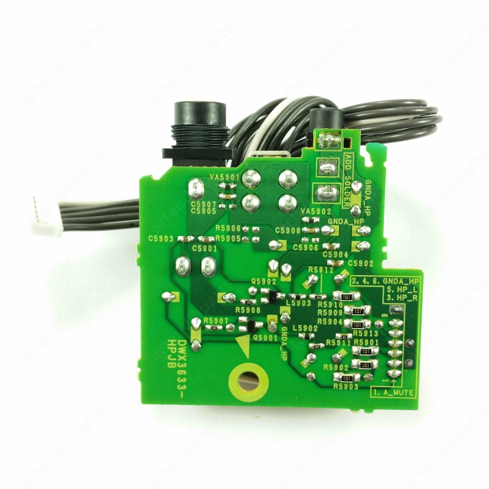 DWX3633 Headphones jack socket plug circuit board pcb for Pioneer XDJ-RX