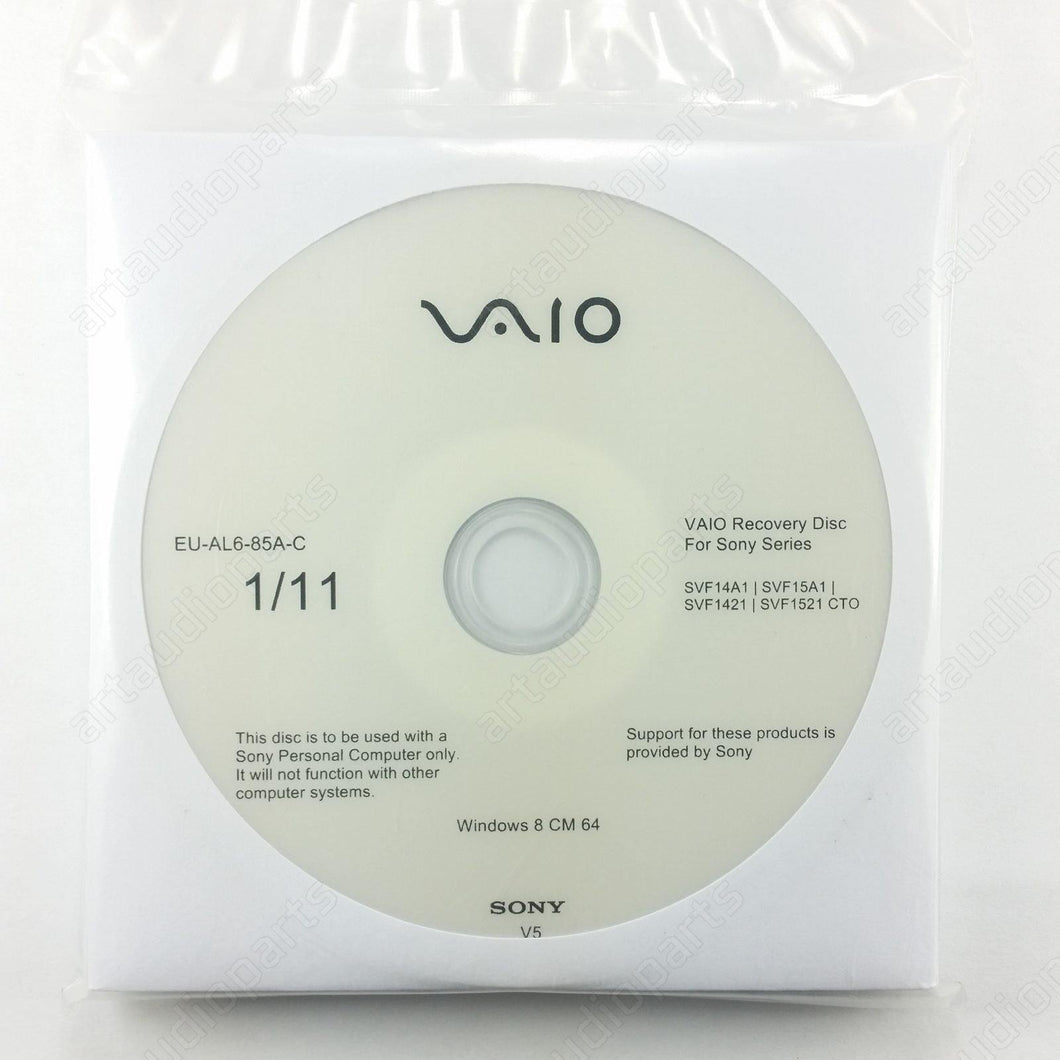 Recovery DVD 8CM64 UK LP for Sony SVF-1421A4E SVF-1421B4E SVF1421-C5E - ArtAudioParts