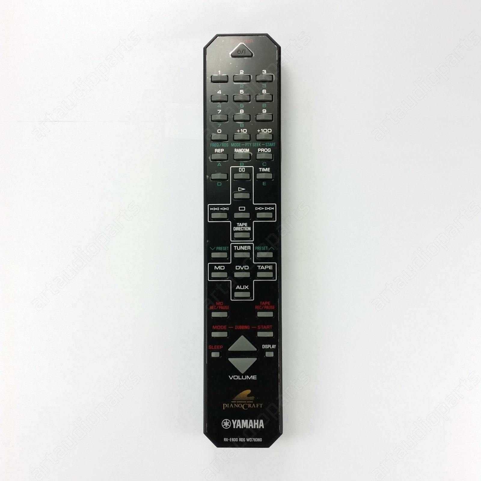 WD783600 Remote Control for Yamaha RXE600 DVDE600 KXE300 MDXE300 - ArtAudioParts