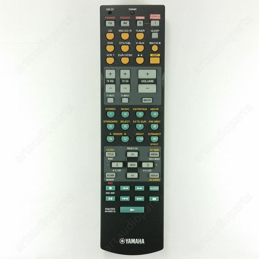 WE458500 Original Remote control RAV252 For Yamaha DTX 5100 HTR 5860 RX V657 - ArtAudioParts