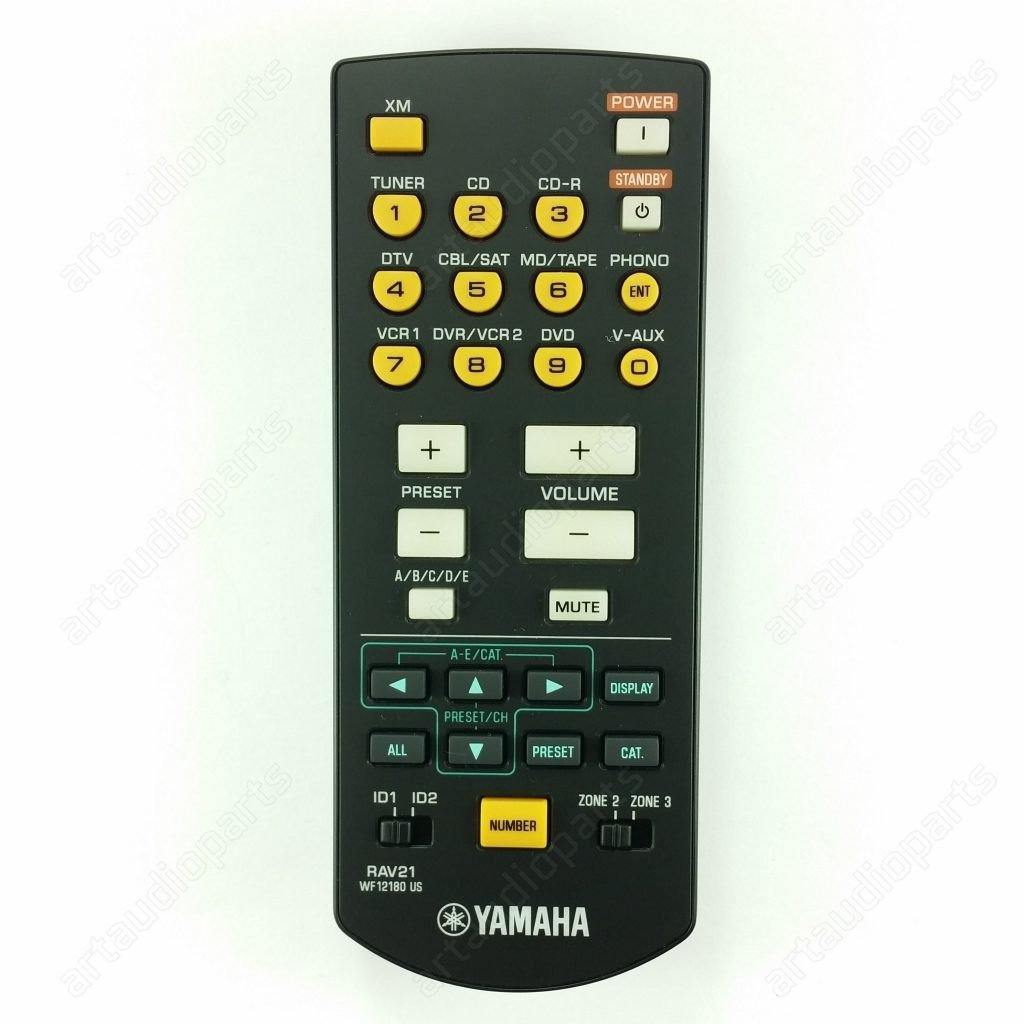 WF12180 Original remote control RAV21 for Yamaha RX-V1600 RX-V2600 DSP-AX1600 - ArtAudioParts