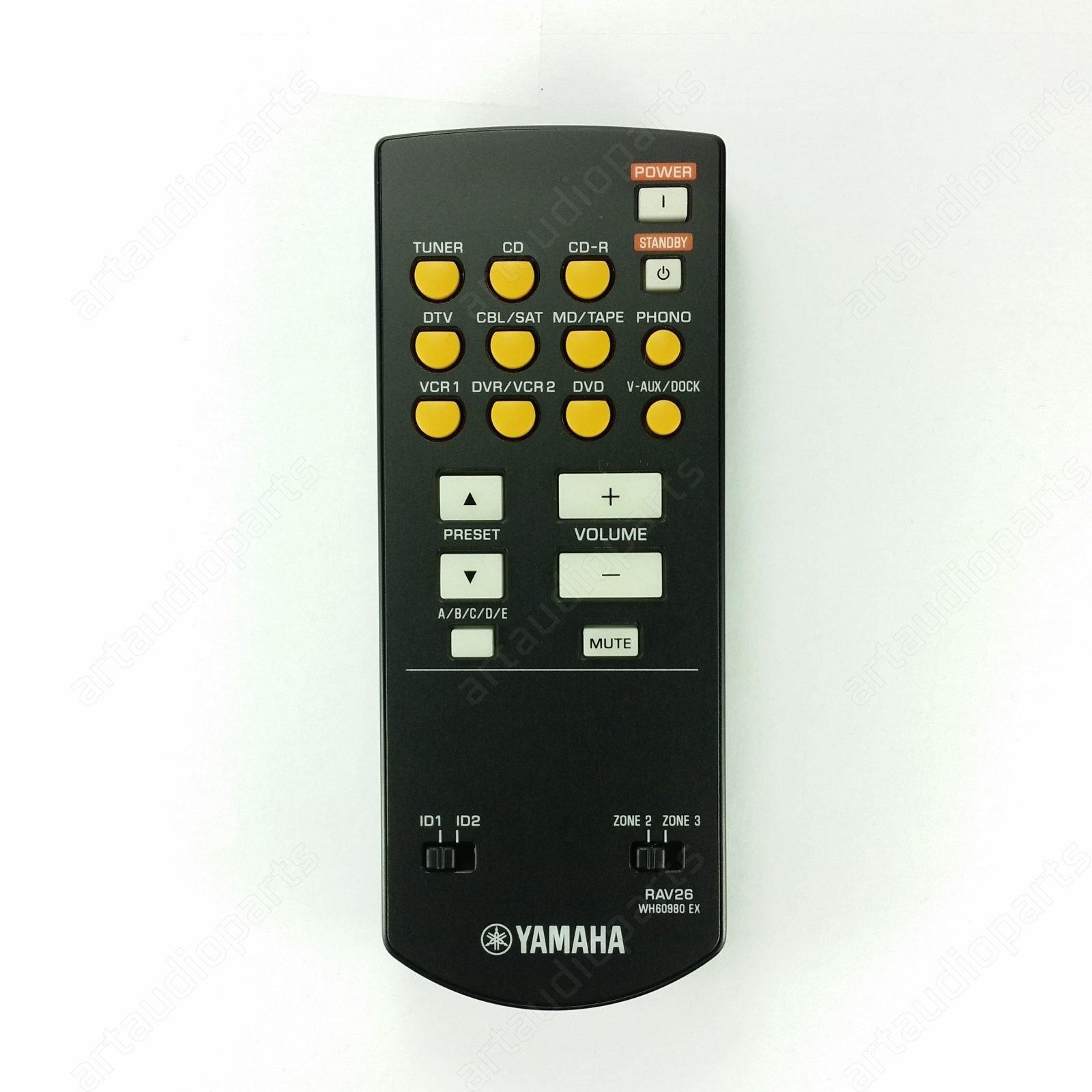 WH60980 Zone Remote Control RAV26 for Yamaha RX-V1700 DSP-AX1700 - ArtAudioParts