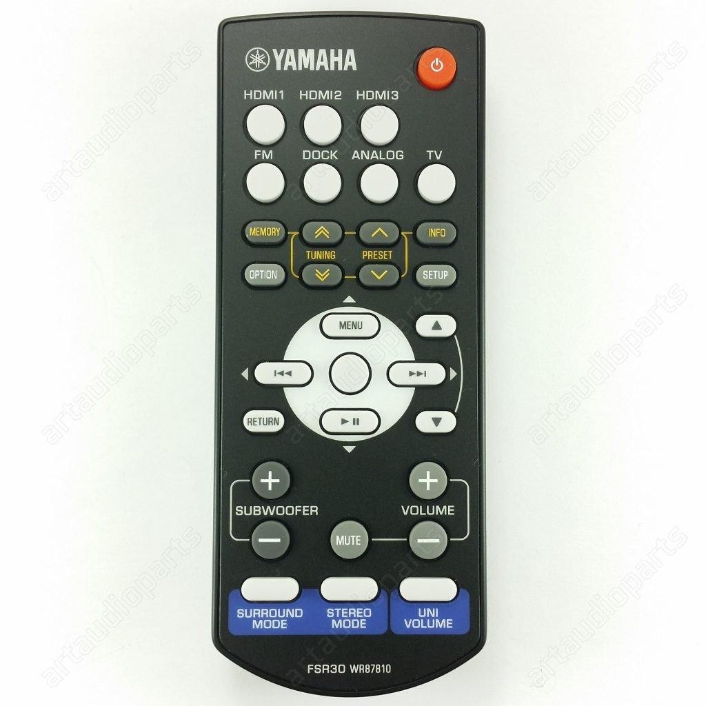 Original remote control FSR30 WR87810 for Yamaha YHT-S400 YHT-S300 SR-300 - ArtAudioParts